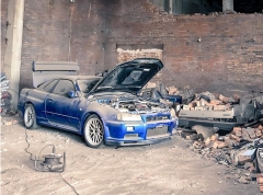 В Україні від ворожої ракетної атаки постраждав раритетний Nissan Skyline GT-R