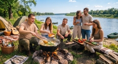 Уха на багатті з димком і чаркою горілки: польовий казанковий рецепт