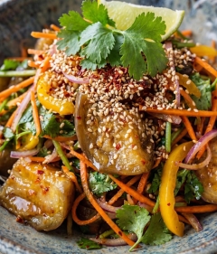 Корейські баклажани: пікантна закуска з хрумкими овочами